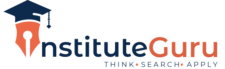 blue and orange logo of institute Guru